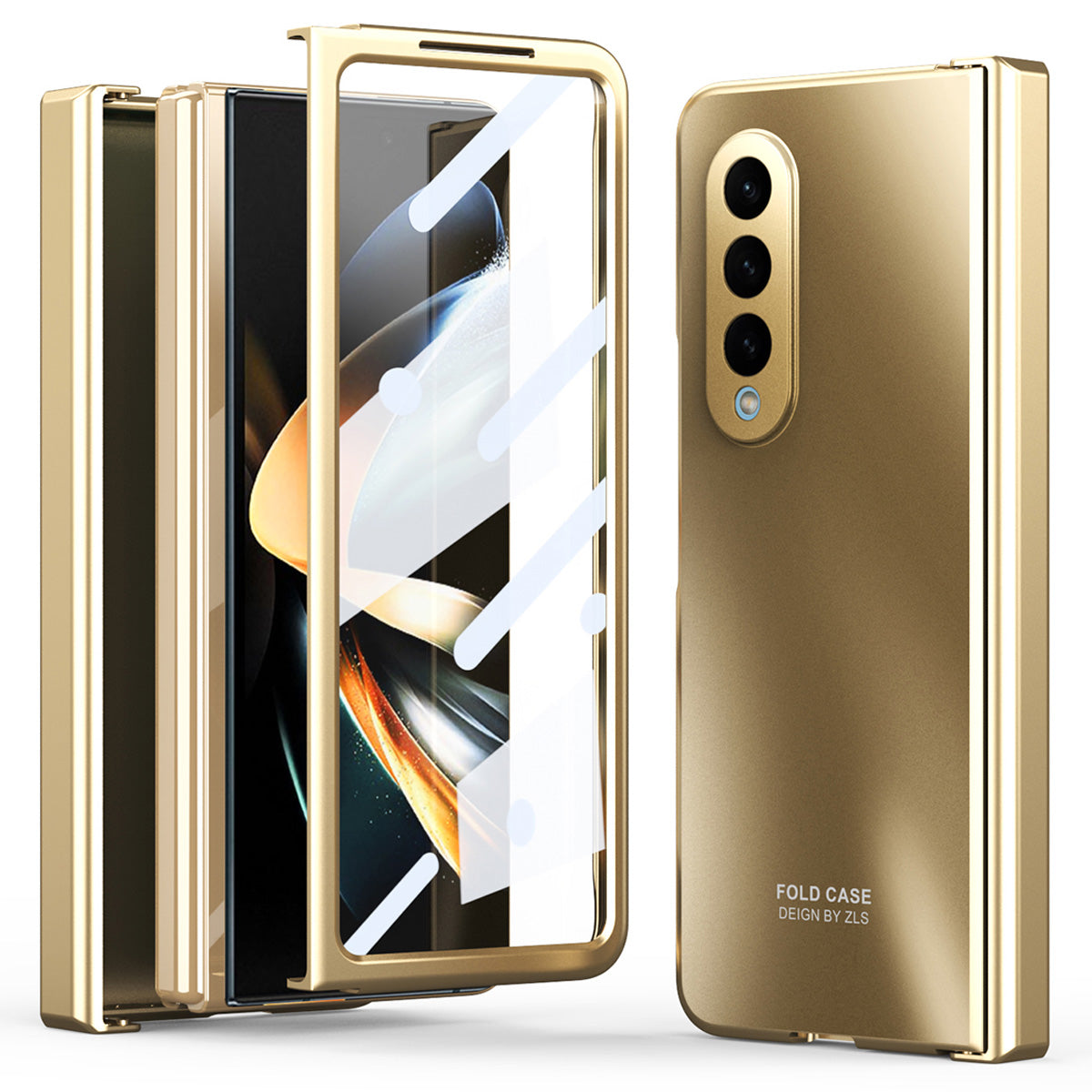 For Samsung Galaxy Z Fold3 5G Hinge Protection Slim Case Hard PC Protective Phone Cover with Built-in Screen Protector For Samsung Galaxy Z Fold3 5G Hinge Protection Slim Case Hard PC Protective Phone Cover with Built-in Screen Protector